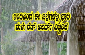 Heavy rain red alert