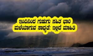With thunder heavy rain alert