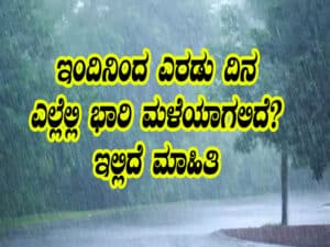 Two days heavy rain alert