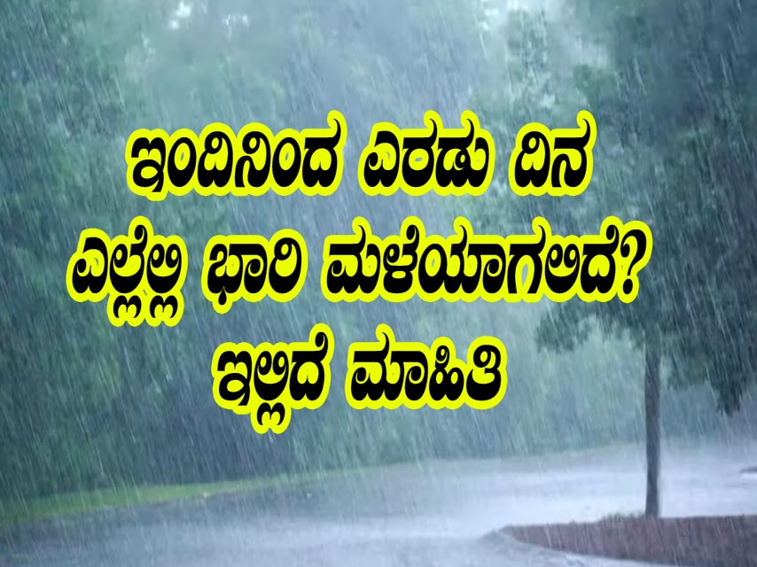 Two days heavy rain alert