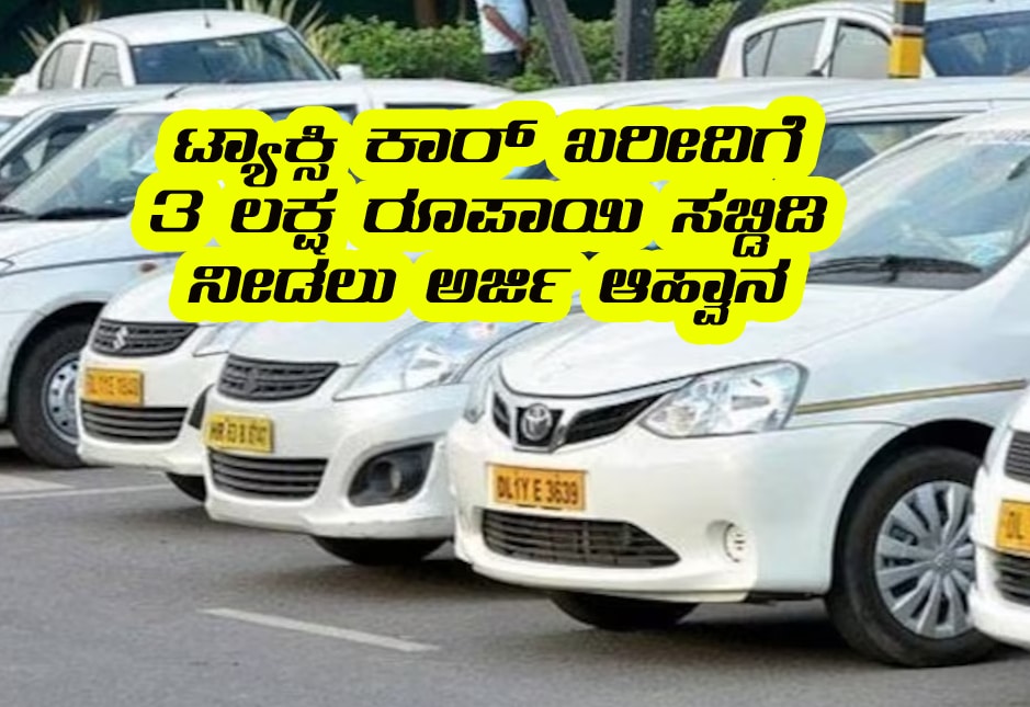 Taxi car purchase subsidy