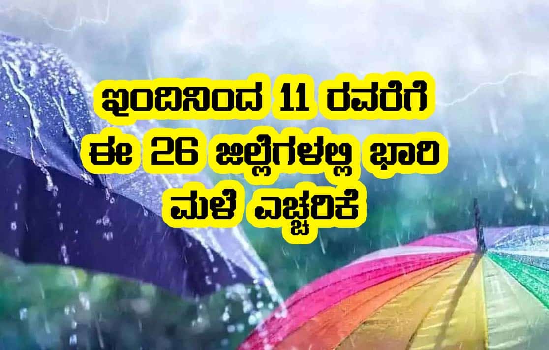 Rain alert in 25 district